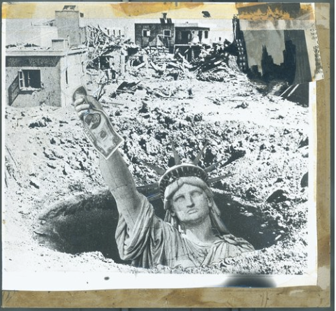 Buried Liberty 2 Photomontage 1981 Peter Kennard
